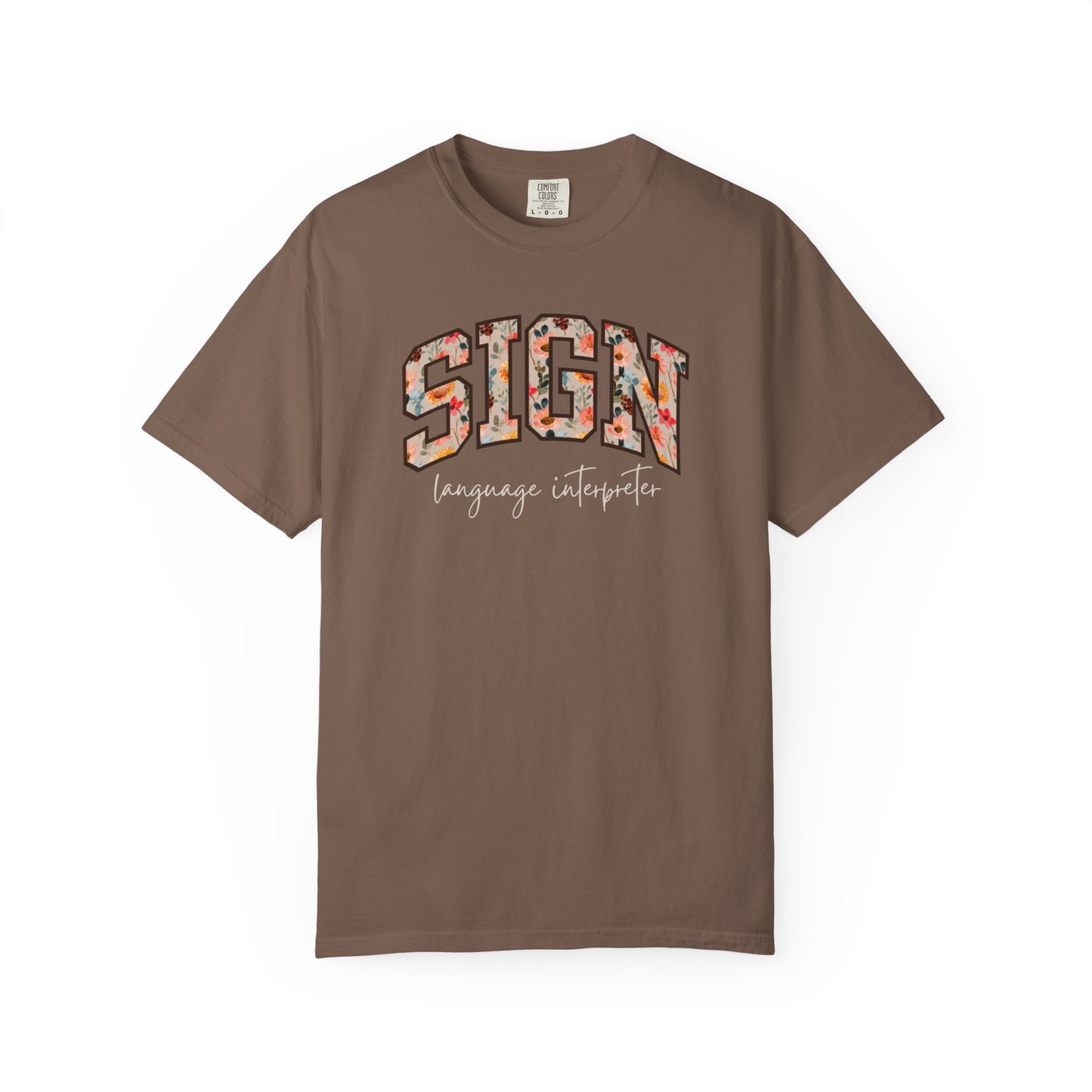 Floral Sign Language Interpreter Shirt