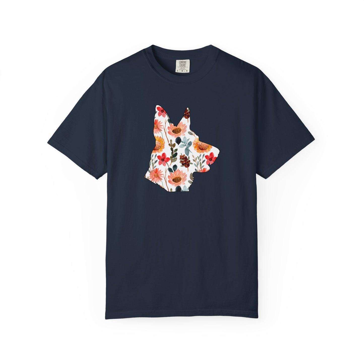 Floral German Shepherd Shirt