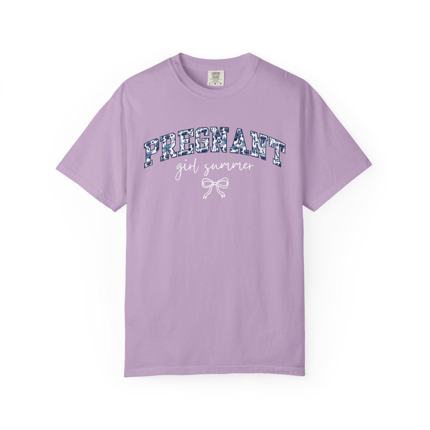 Floral Pregnant Girl Summer Shirt