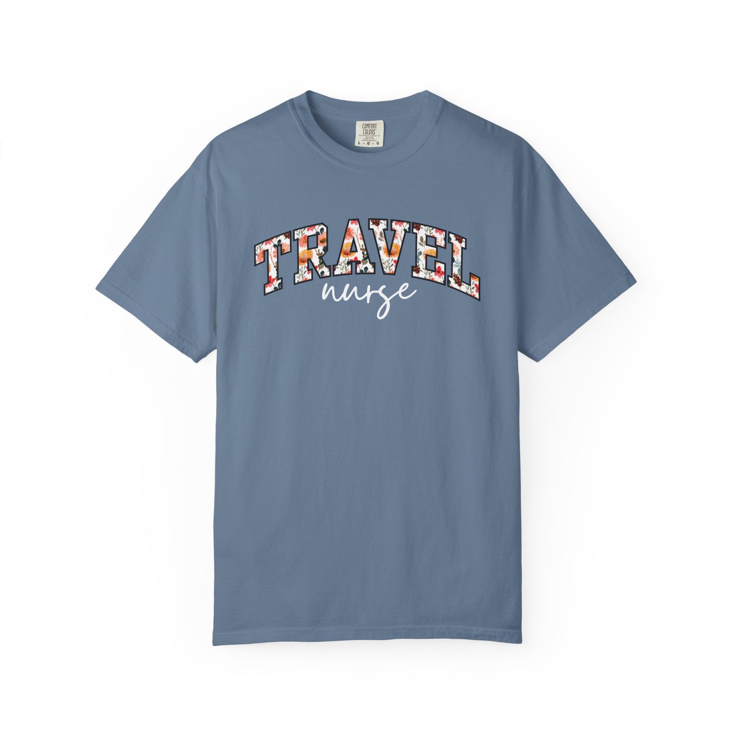 Floral Travel Nurse Shirt