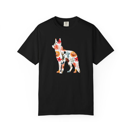 Floral German Shepherd Shirt