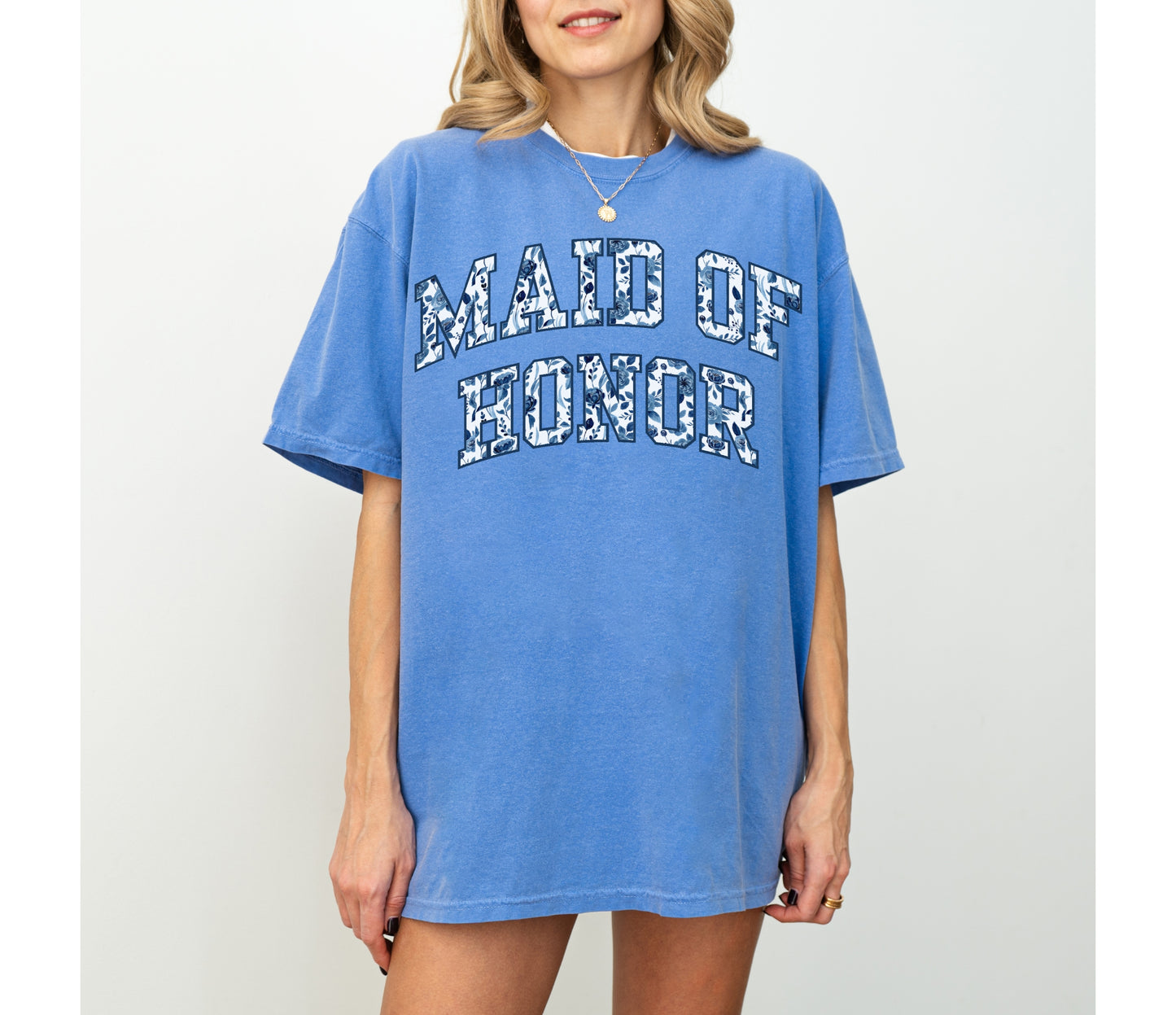 Floral Maid of Honor Shirt
