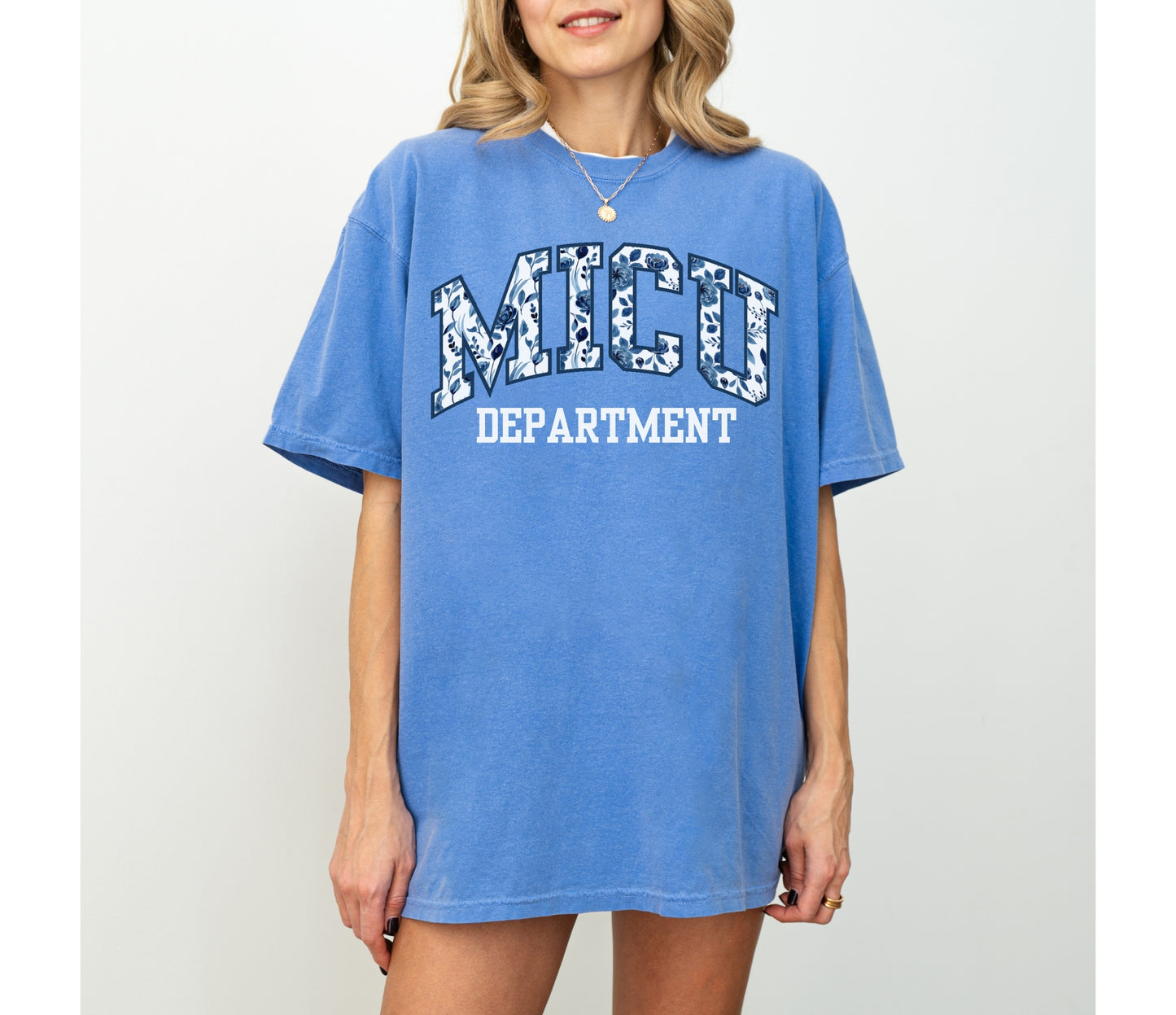 Floral MICU Department Shirt