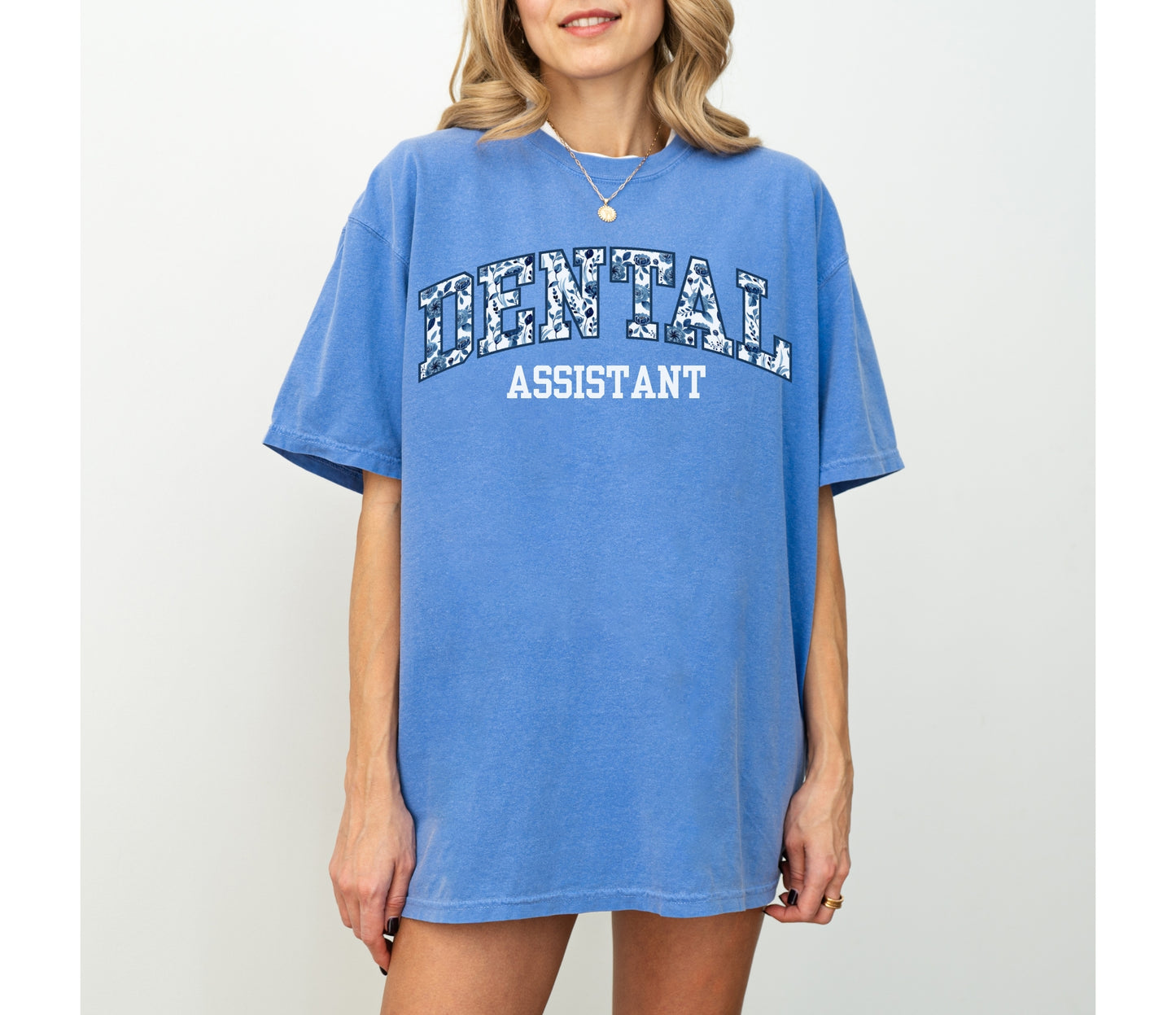 Floral Dental Assistant Shirt