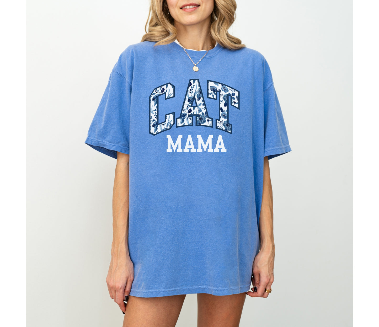 Floral Cat Mama Shirt