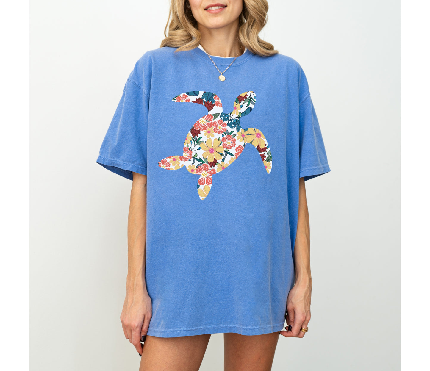 Floral Turtle Shirt