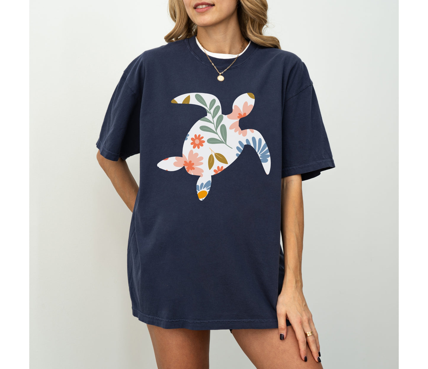Floral Turtle Shirt