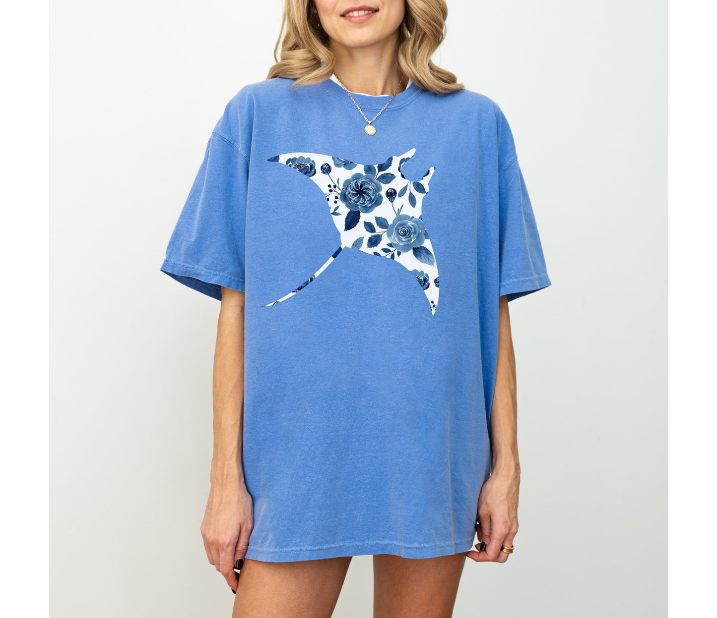 Floral Manta Ray Shirt