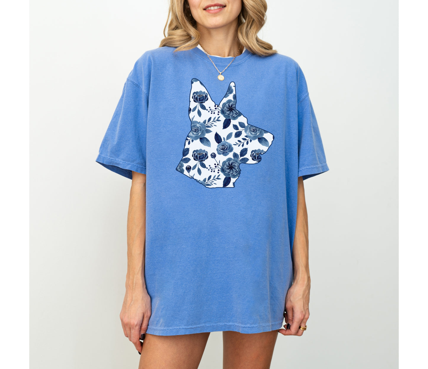 Floral German Shepherd Shirt