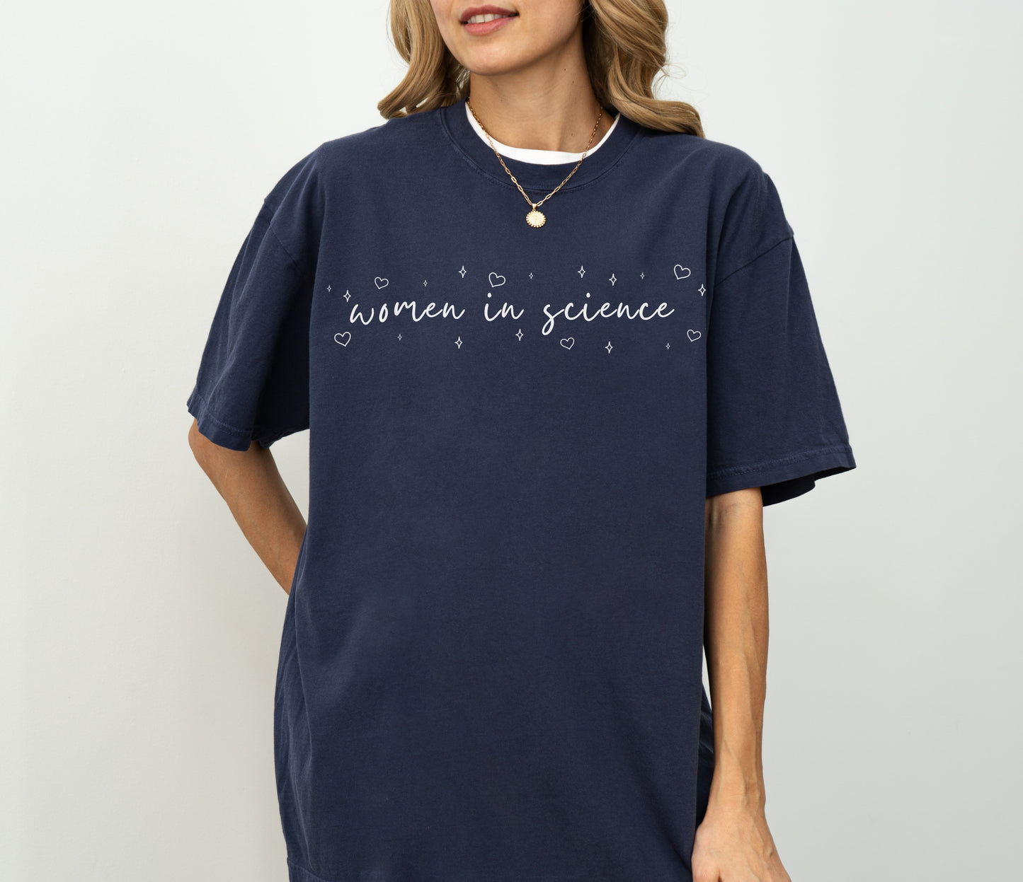 Women In Science Heart Sparkle Shirt